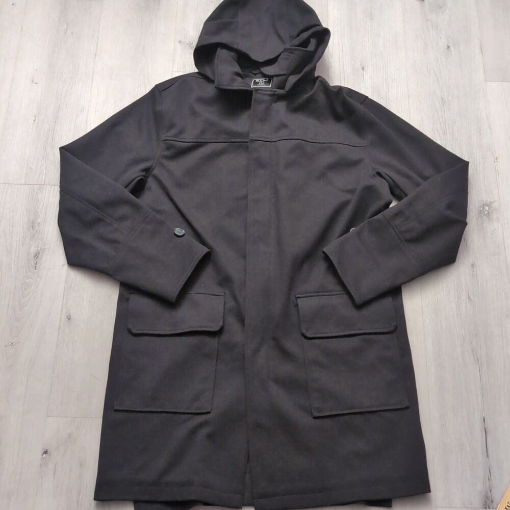 BYLT Coastal Parka Coat Jacket Mens Large Black Zip Bylt Coastal Parka $198 Msrp